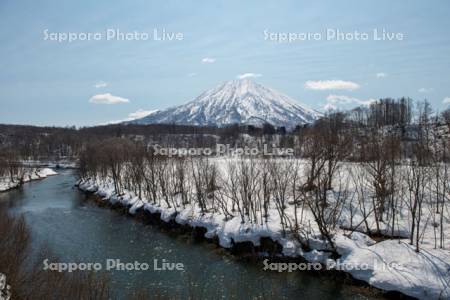 尻別川と羊蹄山