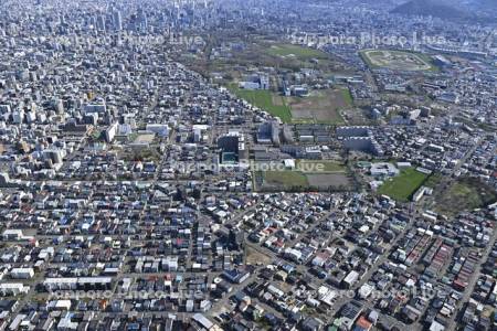 北24条通り　北高・北大・競馬場
