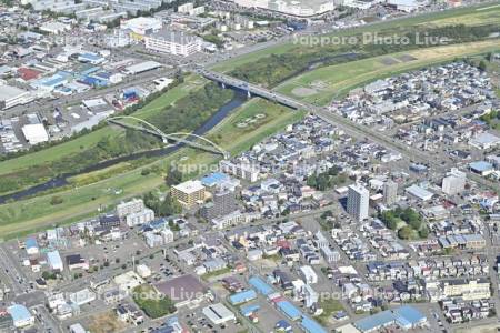 豊平川　環状北大橋　菊水元町