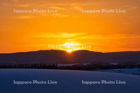 新栄の丘の夕日