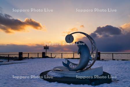 ノシャップ岬夕景