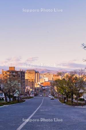 夕景の二十間坂