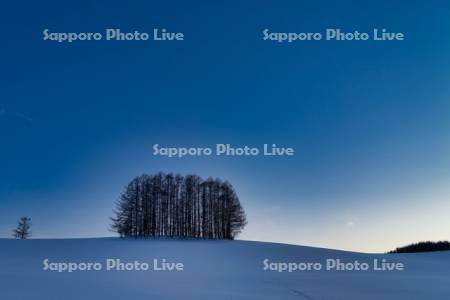 マイルドセブンの丘の夕景