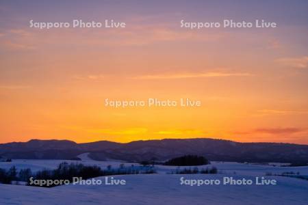 夕景の丘