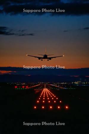 旭川空港と飛行機