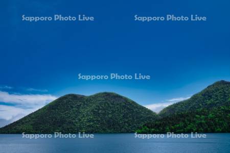 然別湖と天望山