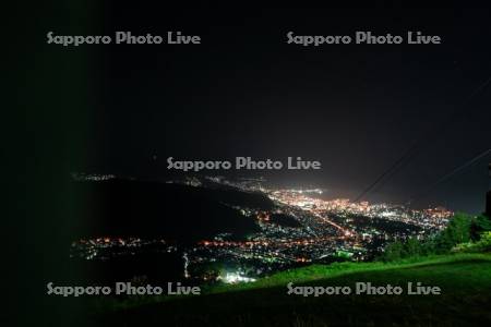 天狗山より市街展望の夜景