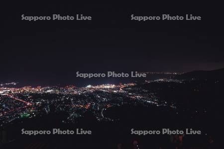 天狗山より市街展望の夜景