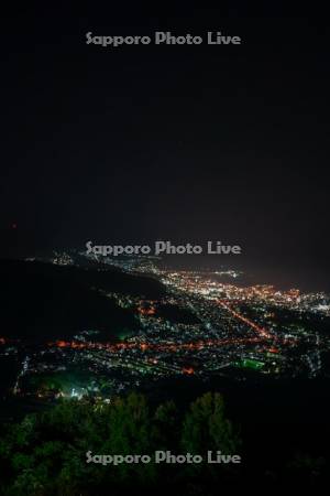天狗山より市街展望の夜景