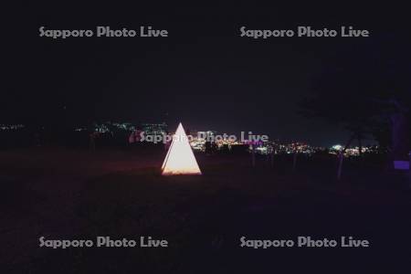 天狗山より市街展望の夜景