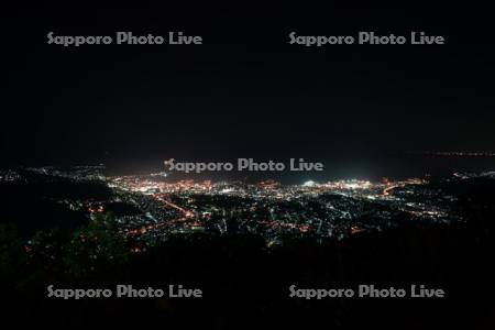 天狗山より市街展望の夜景