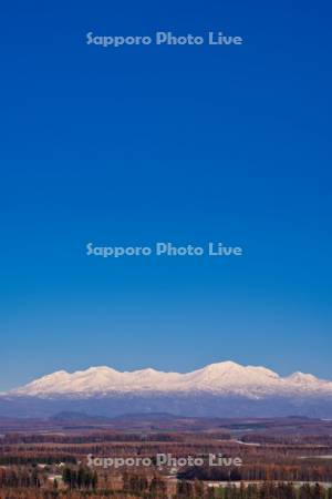 紅葉の丘と大雪山