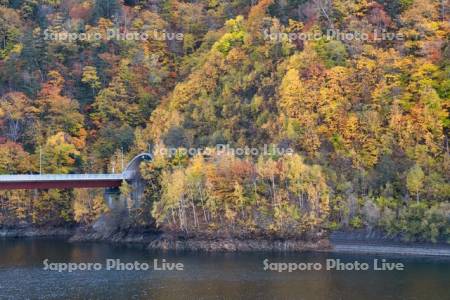 さっぽろ湖と木挽大橋