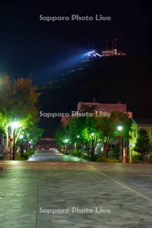 八幡坂と函館山