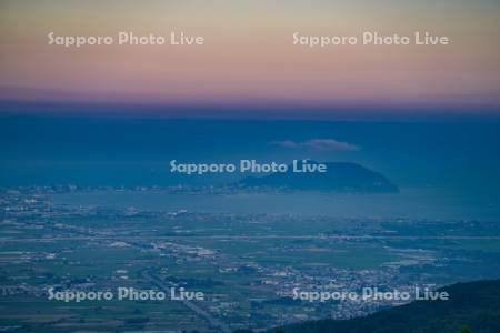 きじひき高原より函館山夕景