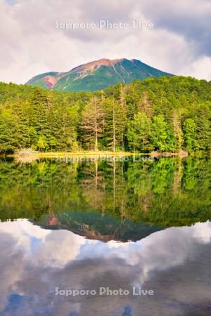 オンネトーと雌阿寒岳