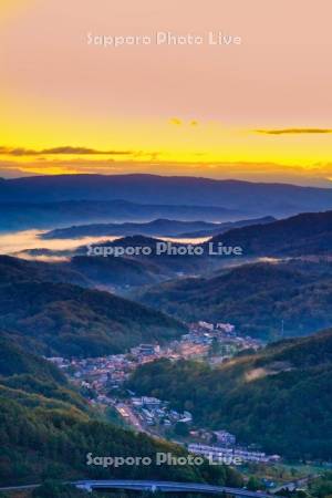 かもい岳国際スキー場より市街展望