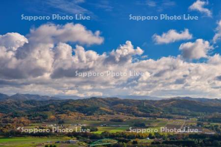 達布山展望台より田園