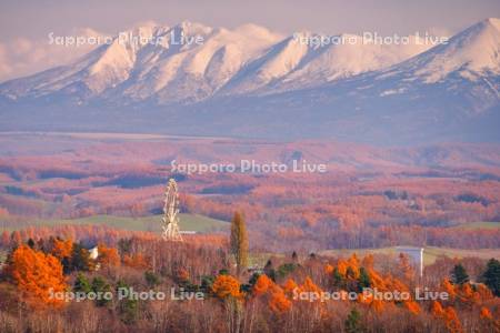 深山峠より十勝岳連峰