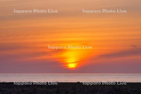 野付半島　日の出