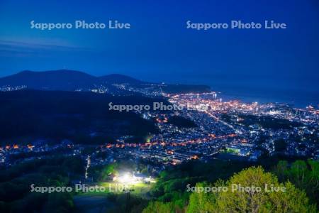 天狗山より市街展望　夜景