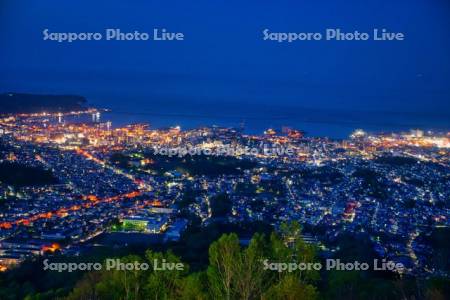 天狗山より市街展望　夜景