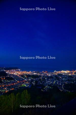 天狗山より市街展望　夜景