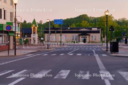 美瑛駅前丸山通り　美瑛駅