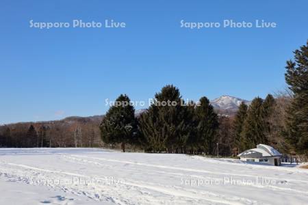 真駒内公園　藻岩山