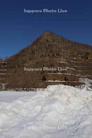 雪解けの五天山公園