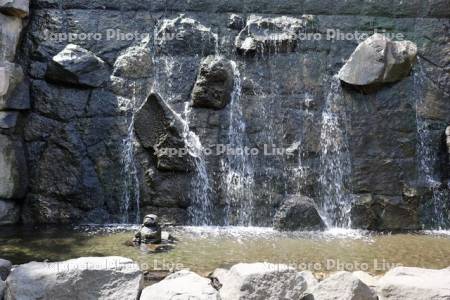 定山源泉公園　美泉の滝
