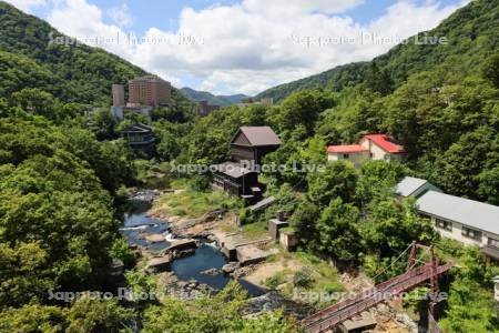 定山渓温泉　豊平川