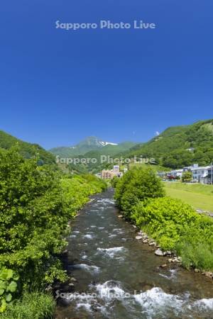 羅臼川と羅臼岳