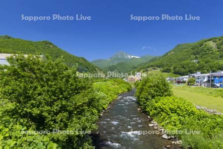 羅臼川と羅臼岳