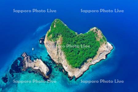 開運の島　宝島空撮