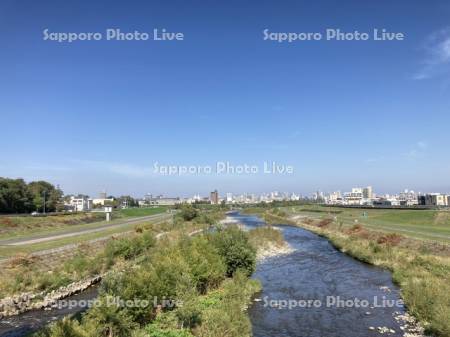 ミュンヘン大橋より豊平川