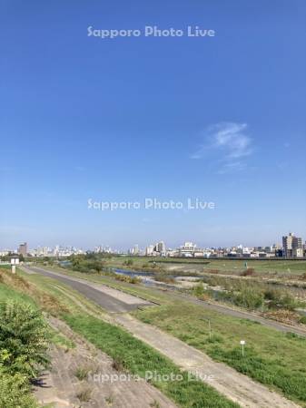 ミュンヘン大橋より豊平川