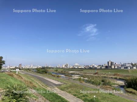 ミュンヘン大橋より豊平川