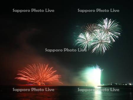 銭函サンセットビーチ祭り　花火大会